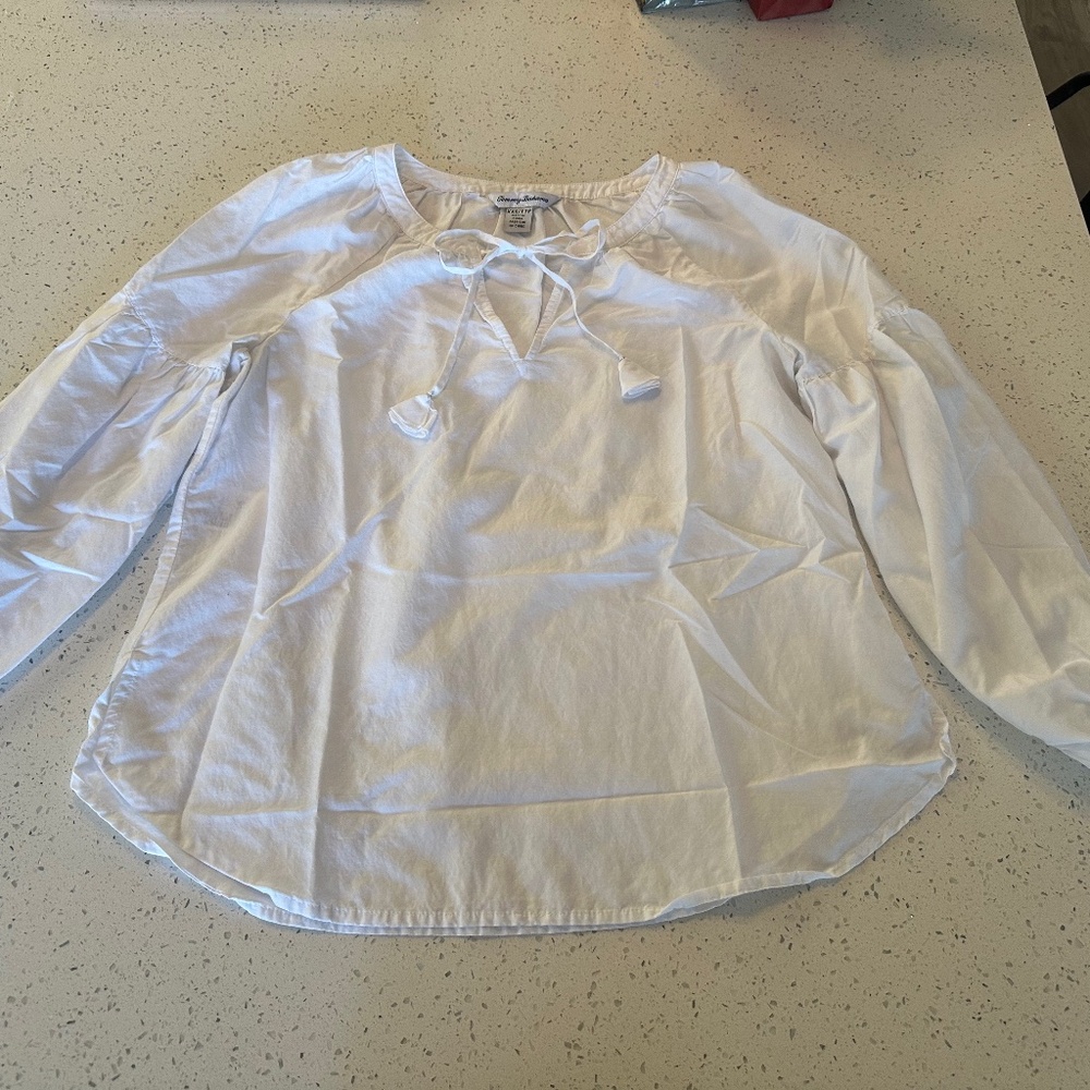 Tommy Bahama - White Peasant Top with Ties